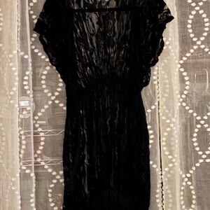 Black lace cover up